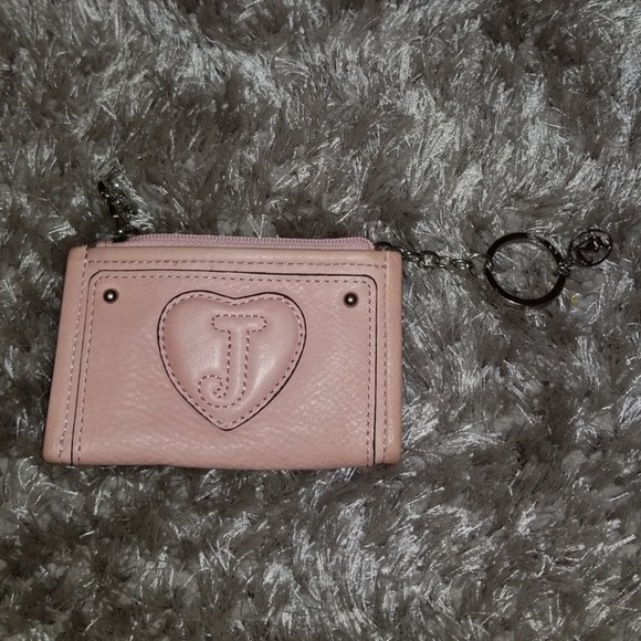 Juicy Couture Leather Change Purse Keychain - Picture 3 of 3